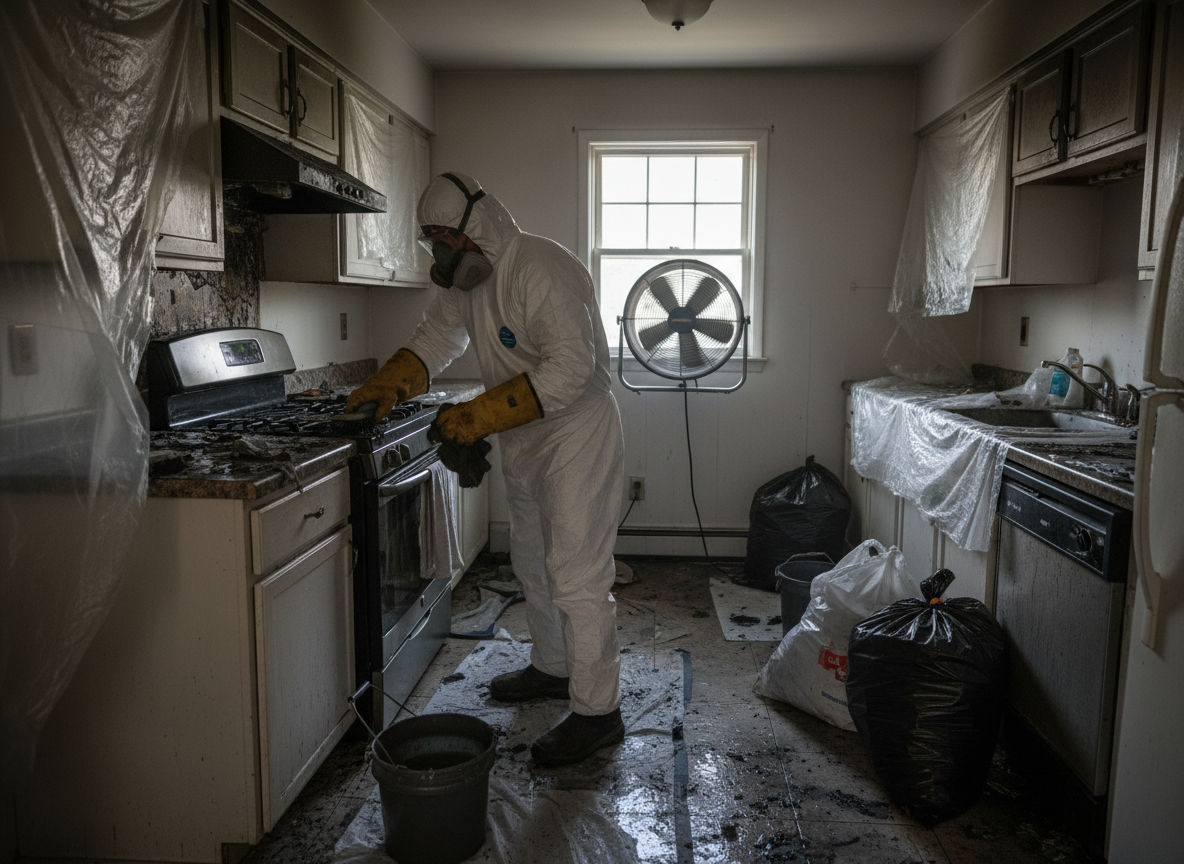 Kitchen Fire Cleanup in Edison, CA