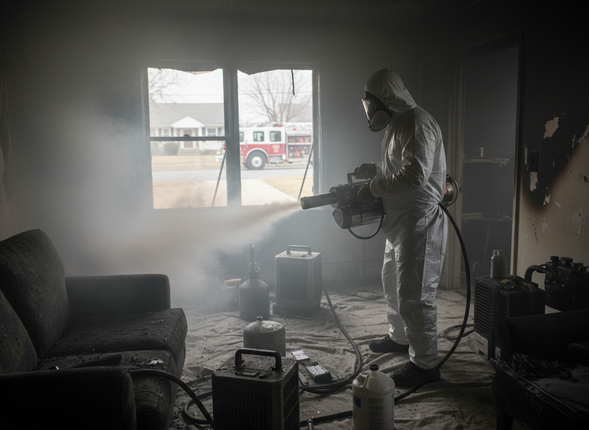 Fire Damage Restoration in Lamont